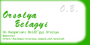 orsolya belagyi business card